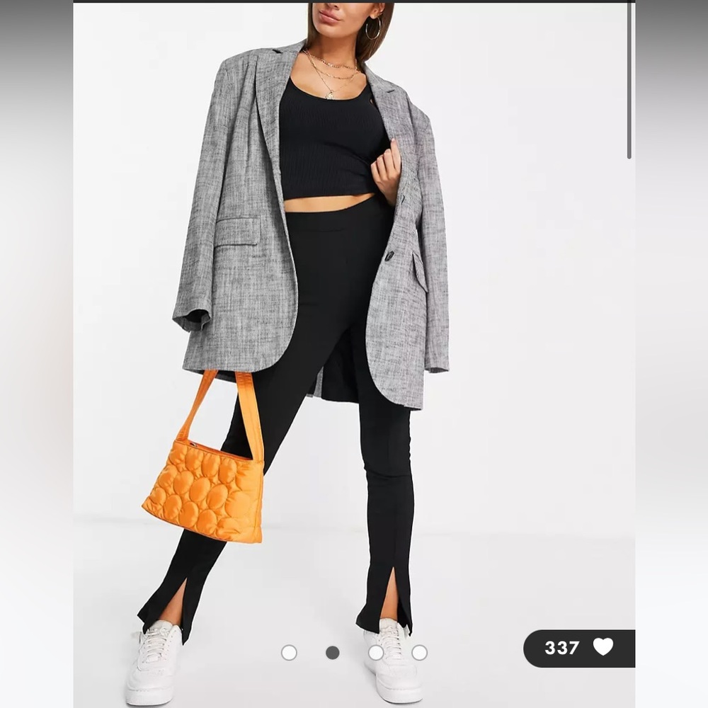 Olivia jordan Slit Front Black pants